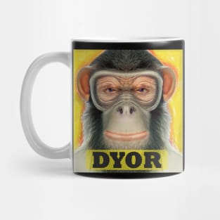 DYOR Funny Monkey Humorous Apes Animals Mug